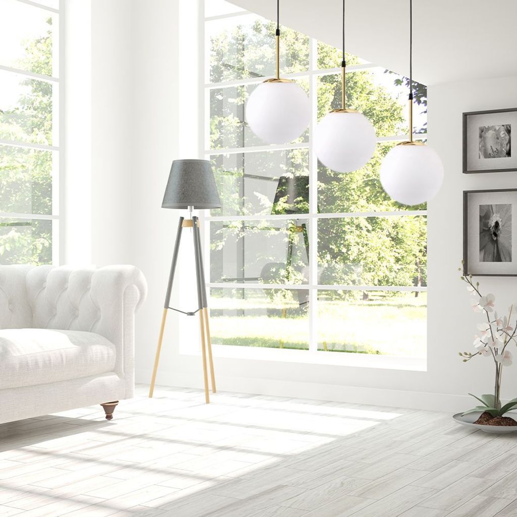 Toolight Pendellampe App655-3Cp Kugel Gold 3-Lichtquelle Produktbild 4