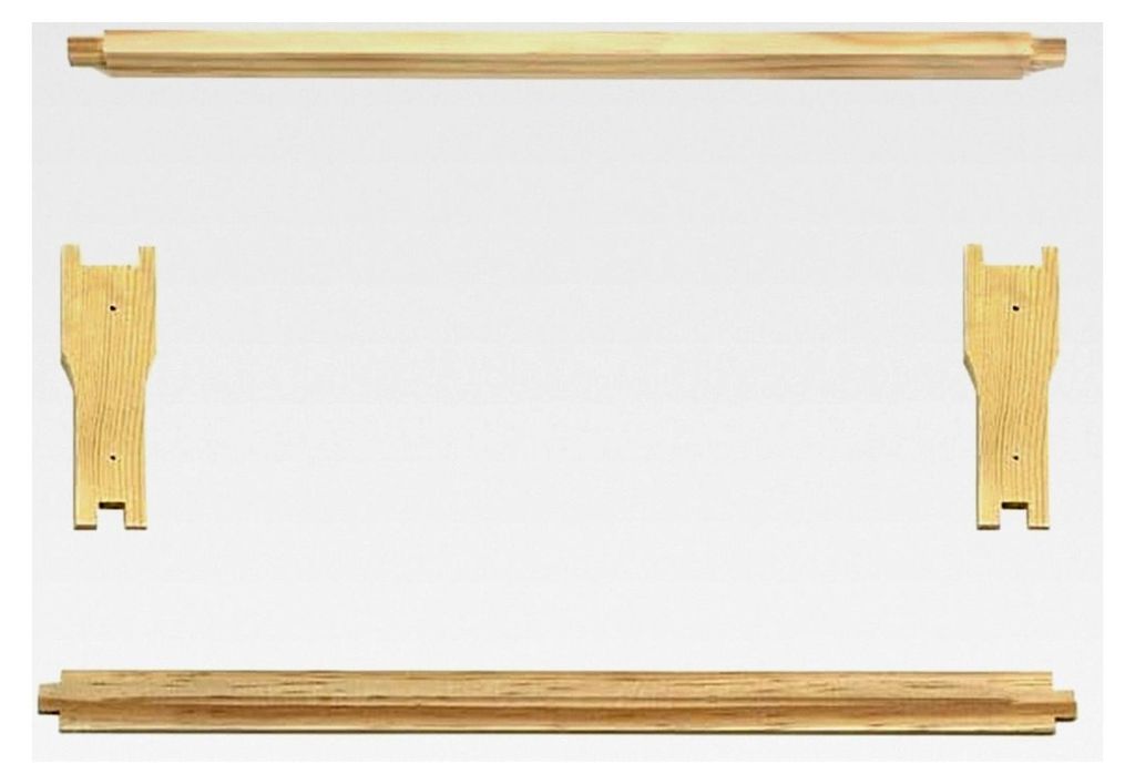 Rahmen im deutschen Normalmaß HALB Höhe 110mm mit Hoffmann Seiten in Teilen