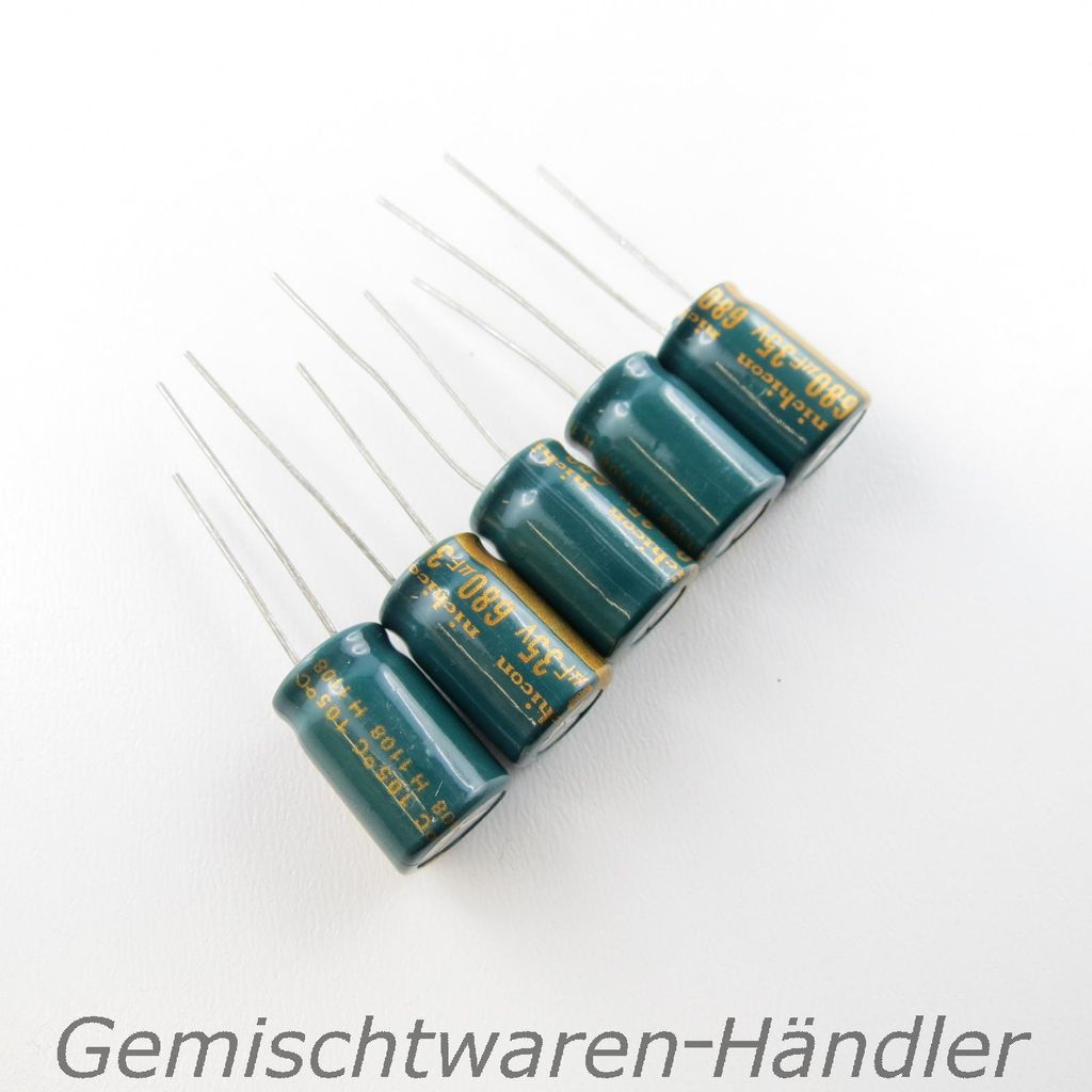 5x 680μF 35V ELKO Kondensator μ mF Elekrolyt radial