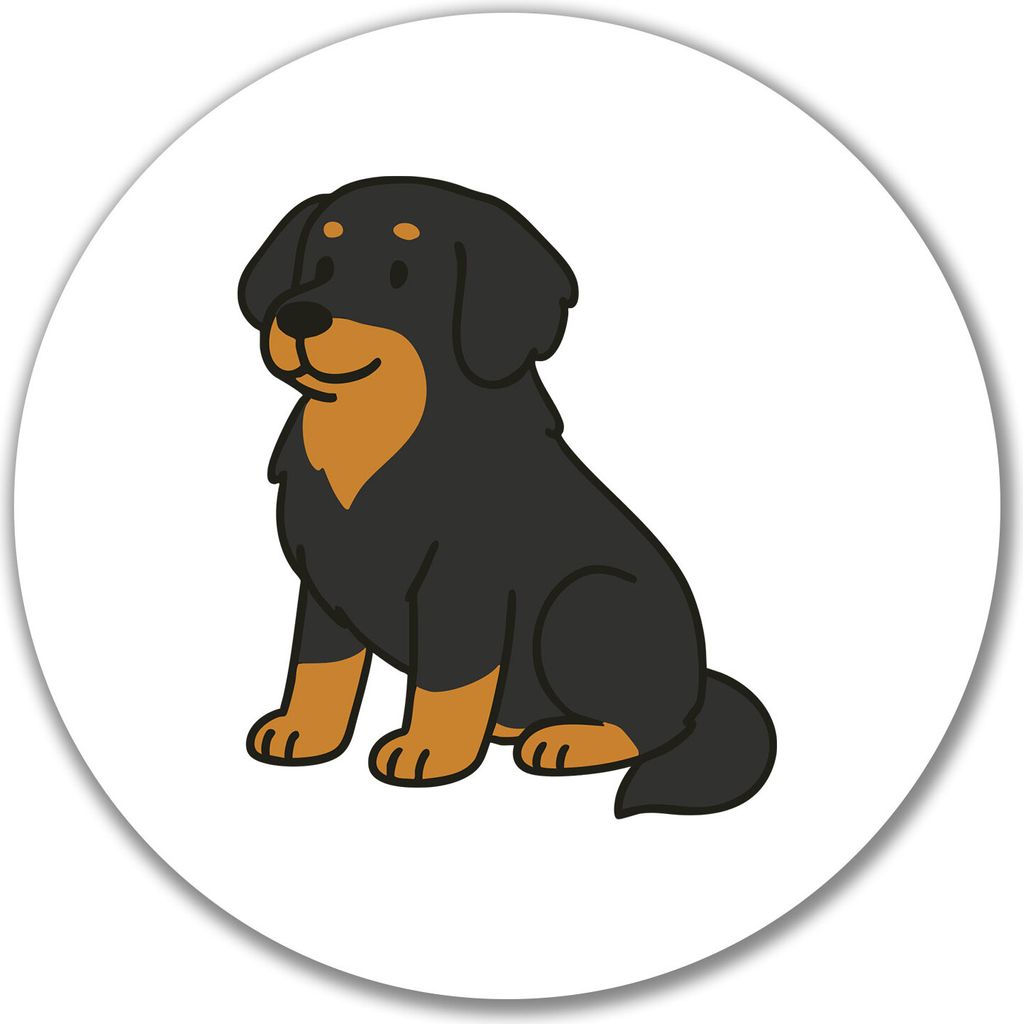 Huuraa Aufkleber Hovawart Comic Hovi Geschenk 10cm Sticker Hovawart Geschenkidee