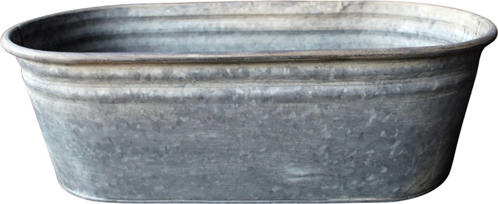 Vintage Zink Blumenkasten Shabby Chic 51x24,5x18 cm mit