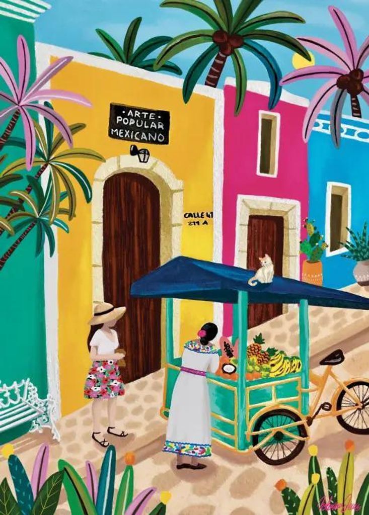 Pieces & Peace Puzzle Mexiko Farben - 500 Teile Puzzle