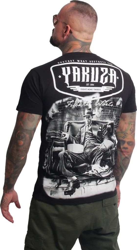 Yakuza Herren Don Regular T-Shirt, Schwarz, 5XL