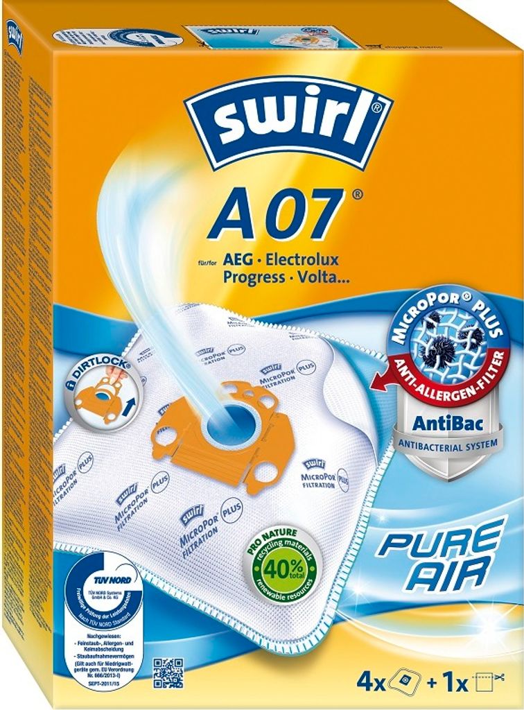 vrecko do vysávača swirl A 07 s filtrom MicroporPlus Obrázok produktu 
