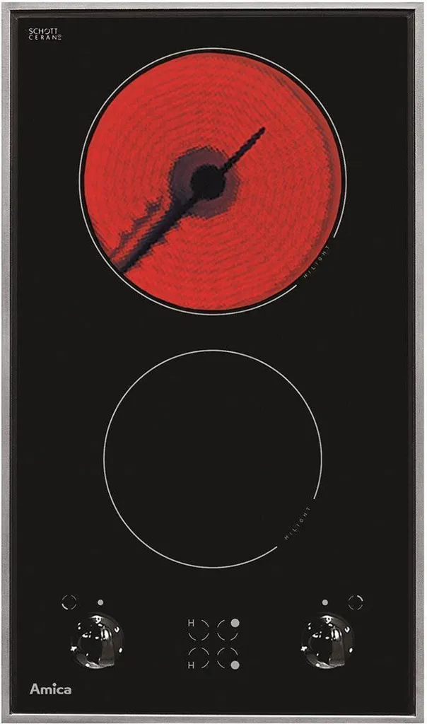 Plaque de Cuisson Vitrocéramique Domino Noir Amica DDS 3200 MR 30cm