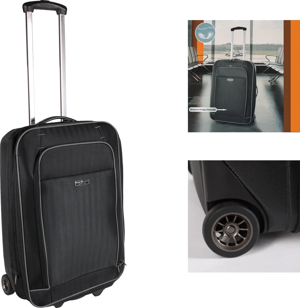 Valise de voyage Bordcase Trolley Hybride 32L Noir - Bagage à Main Air