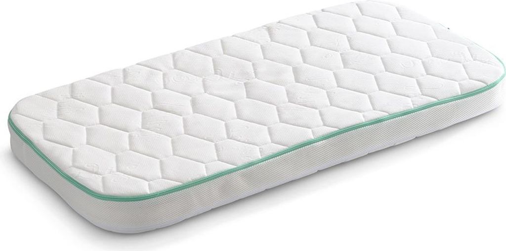 Petite Amélie Kindermatratze oval - 70x140 cm - Weiß - Allergikergeeignet - Antibakteriell - Nachhaltige Materialien - Waschbar