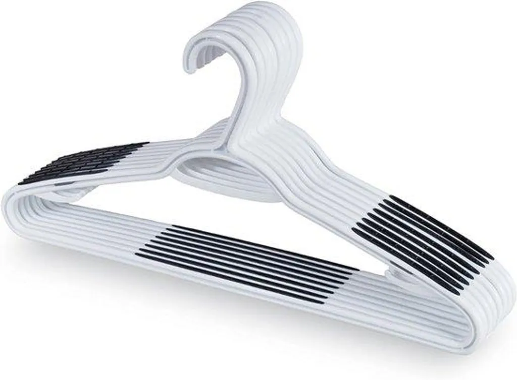 Tringles à rideaux blanches en plastique 42 cm pour vitrage - 8 pcs