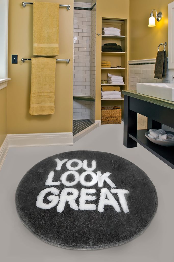 Mijolnir, Great - Fume, Badematten, Mehrfarbig, Acryl, 90 x 90 cm