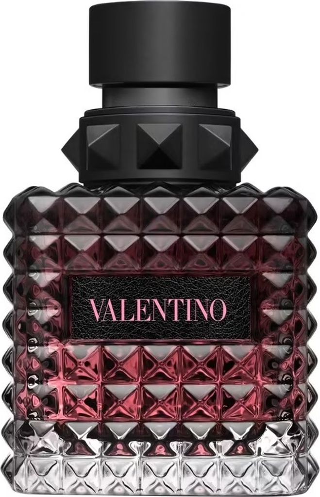 A product shot of a Valentino perfume bottle.