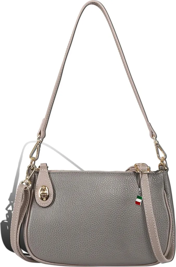 Florence Borsa Donna Grigio Vera Pelle D2OTF842K5 - Chic Contemporaneo