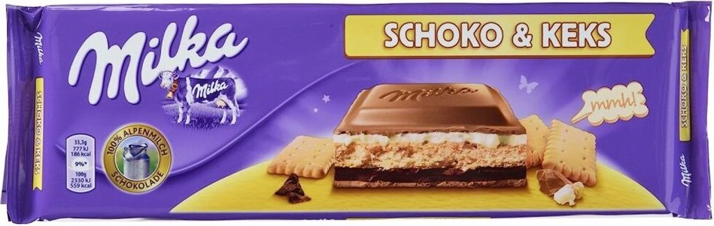 Milka Schoko & Keks čokoláda 300,0 g Obrázek produktu 