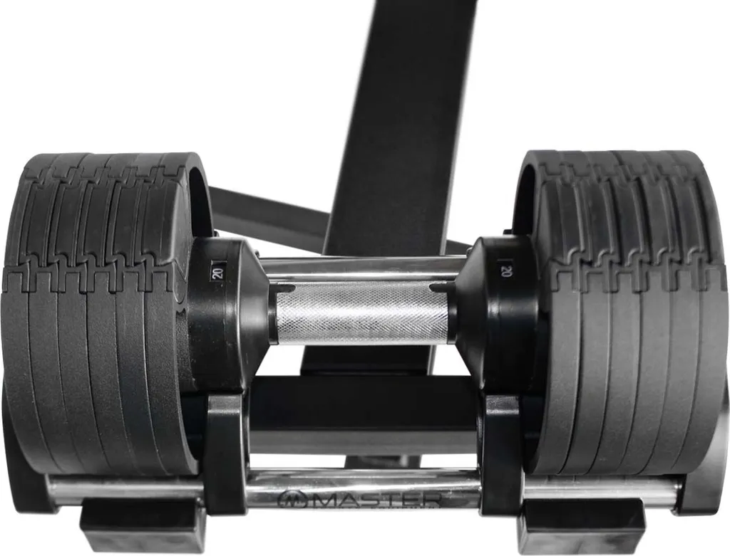 Rangement haltères MASTER Spin : Rack vertical stable en acier renforcé - 6