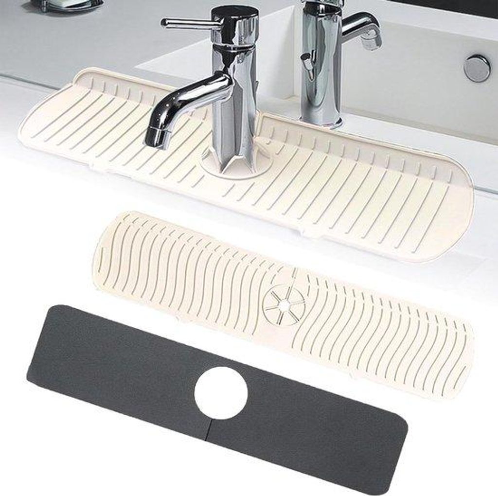 Silikon-Kochschutzmatte 2er-Pack, Waschmaschine-fähig, Kuchenschutz und Duschbeckenabdichtung