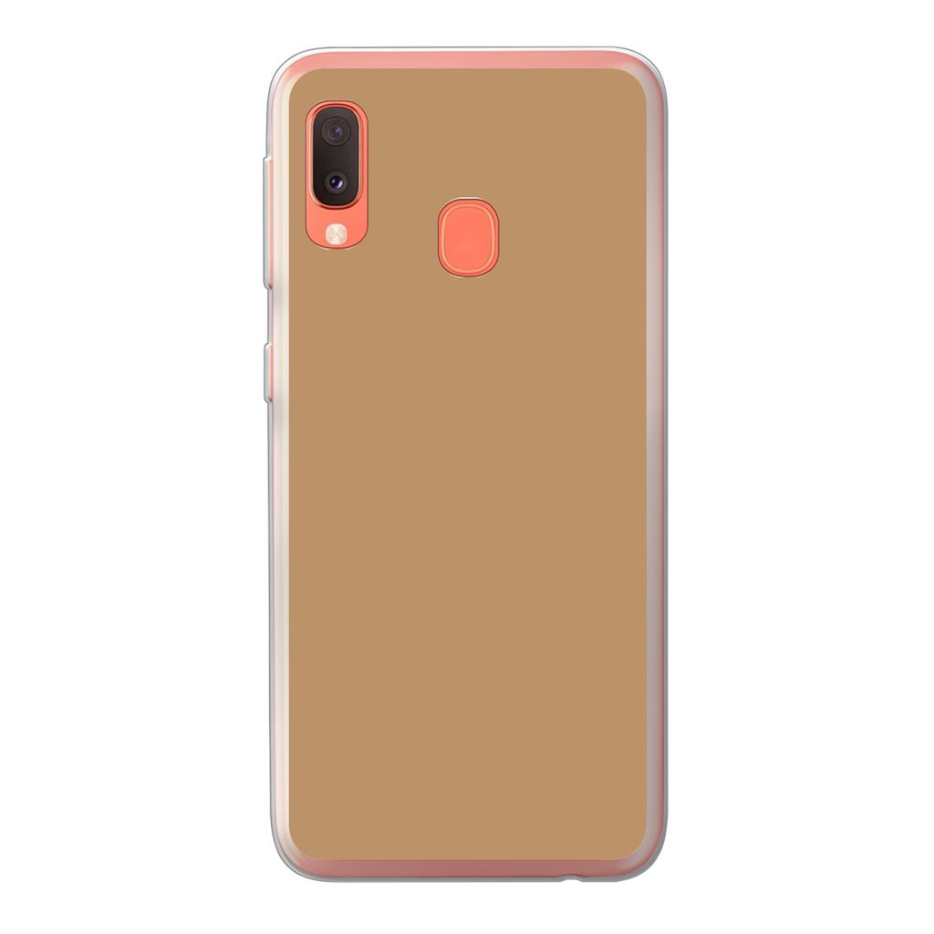 MuchoWow Handyhülle Schutzhülle Hülle für Samsung Galaxy A20e Terrakotta - Licht - Palette Silikon Softcase Handy Hülle - Abdeckung