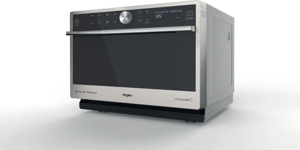 Four Micro-ondes Combiné Whirlpool 33L 1000W Supreme Chef Inox Noir