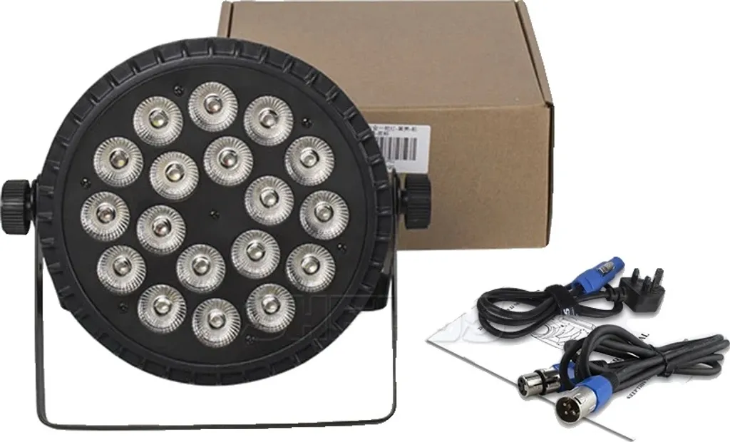 Projecteur de Scène LED Par 18x18W RGBW Professionnel Haute Puissance