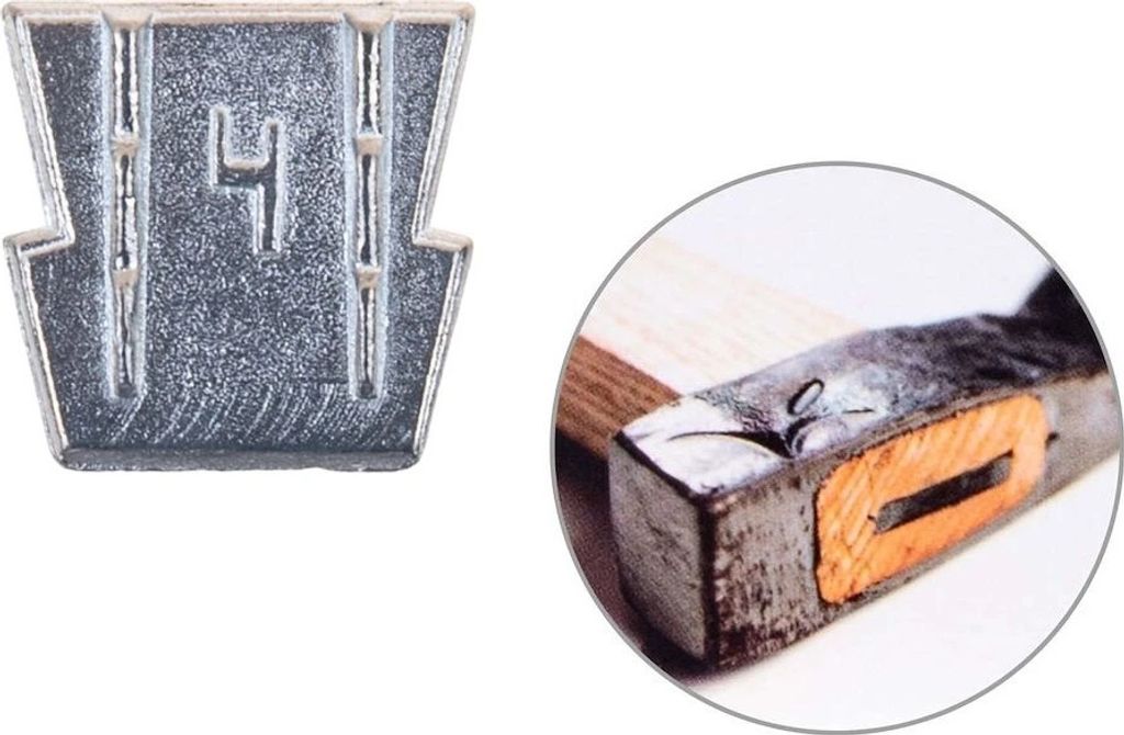 GEKO Kovový klínek do násad, velikost 4 - G72217 Obrázek produktu 