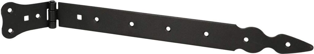 KOTARBAU Ladenband 350 mm Torscharnier Türband Werfgehänge Kreuzgehänge Türscharnier Scharnier Schwarz Rostfrei Gartentorband Baubeschlag Robust