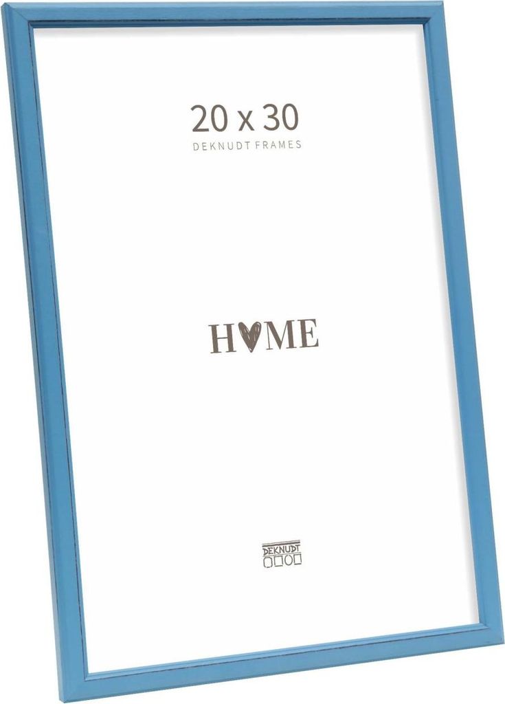 Deknudt Fotorahmen S236F6 blau Holz 20x30 cm rustikaler Stil