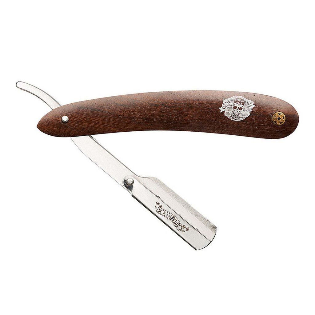 Captain Cook Rasiermesser mit Holzgriff 1Un