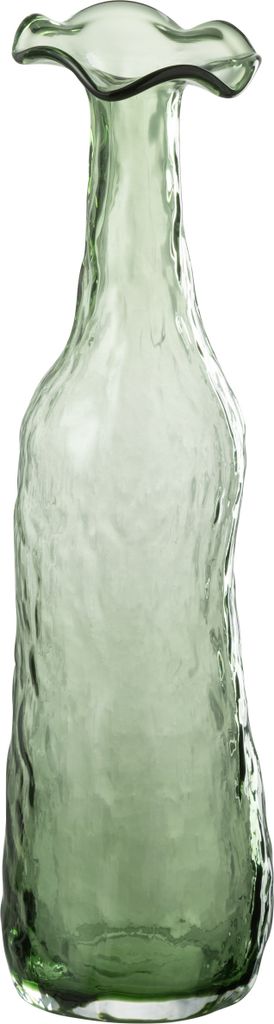 J-Line Vase Erblühen Glas Grün Medium