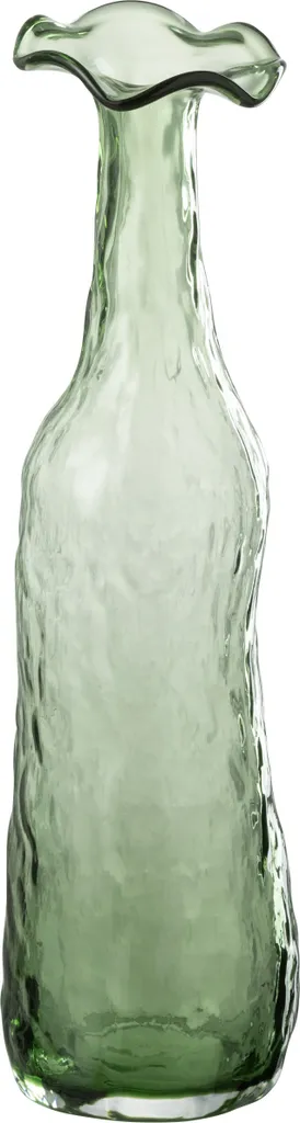 J-Line Vase Épanouissement Vert Moyen en Céramique Design 25cm