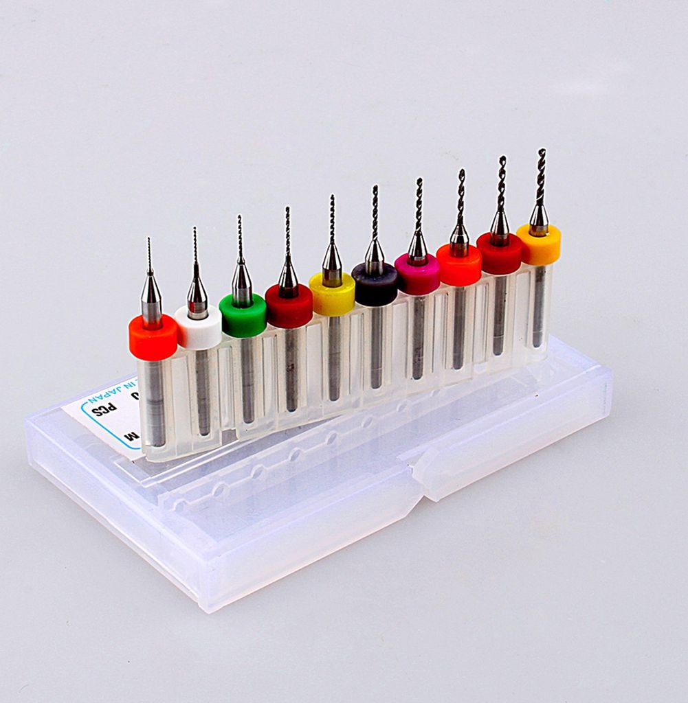 10 ks/sada Micro Mini Twist vrtáků Set PCB Print Circuit Obrázek produktu 