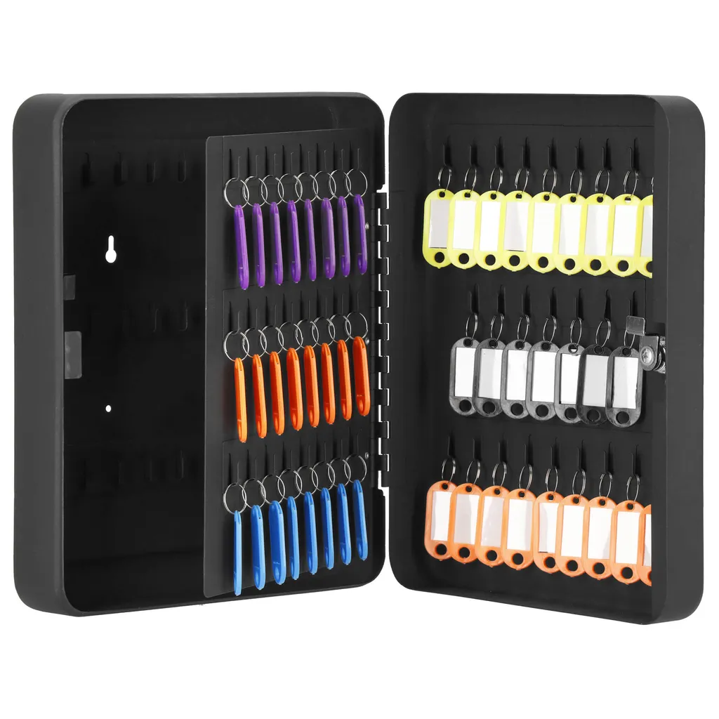 Boîte à clés sécurisée 24x30x7 cm avec séparateur pour 100 porte-clés