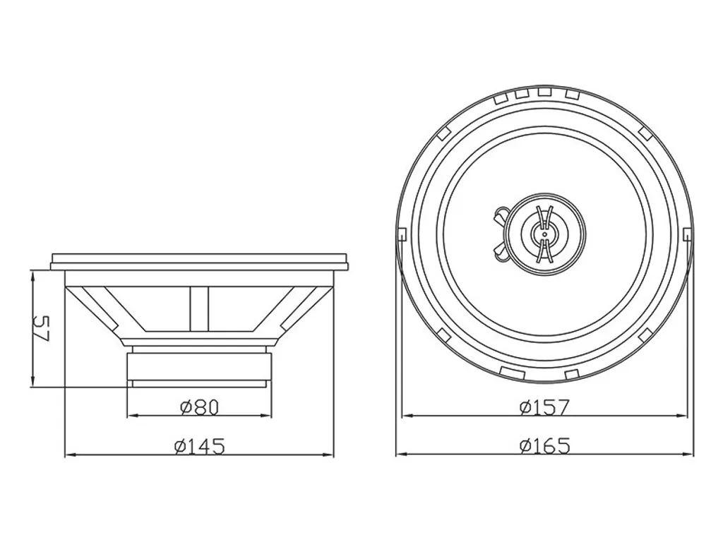 Haut-parleur coaxial BLOW 30-603# pour changer les enceintes d'origine