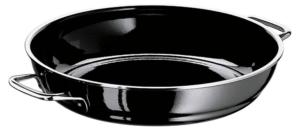 Servier-Schmorpfanne 24 cm, Bräter, Schmortopf 2,2l, Silargan Funktionskeramik, Induktion, schwarz