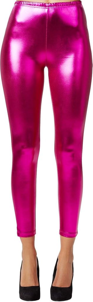 Metallic-Leggings - pink, S