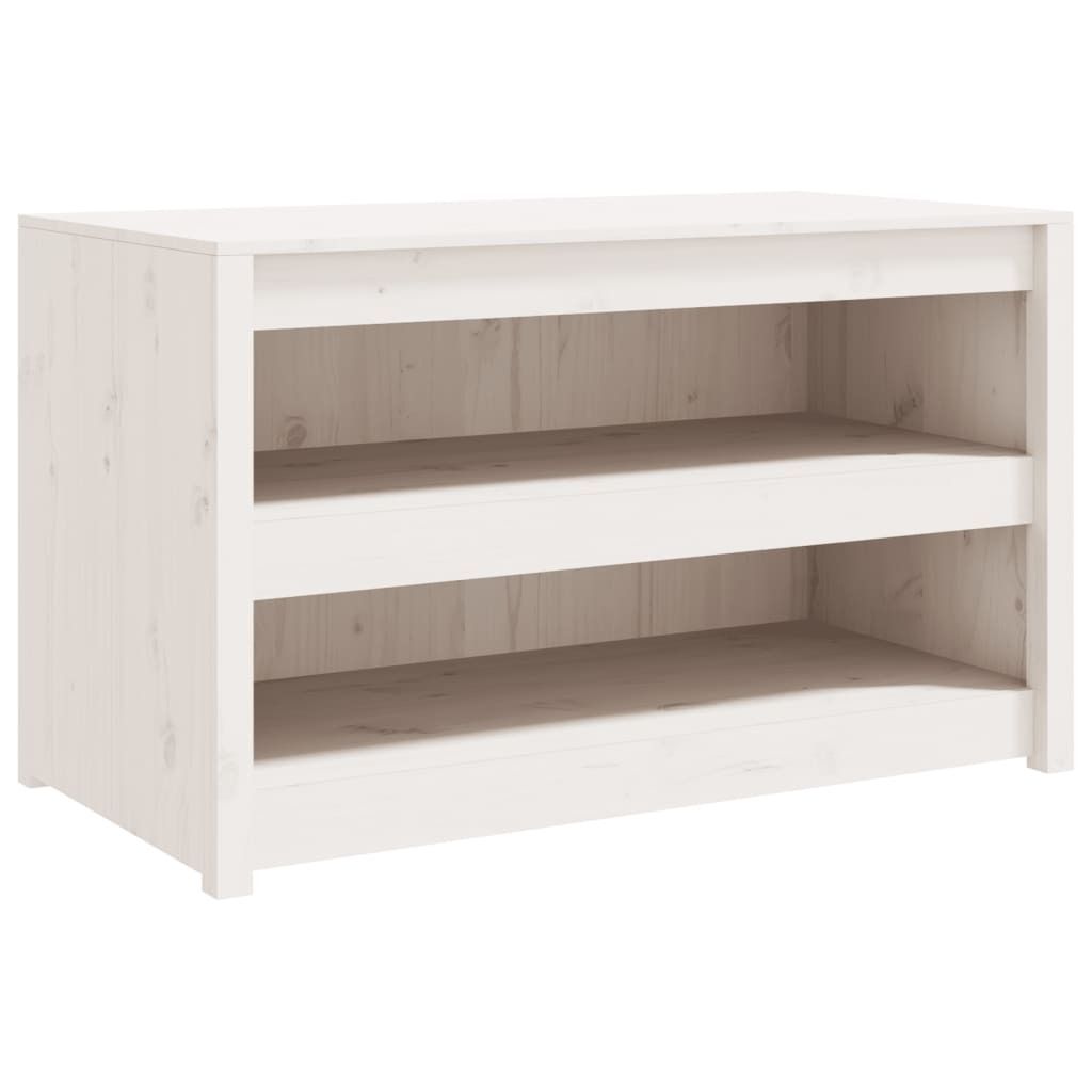 vidaXL Outdoor-Küchenschrank MEPPEL Weiß 106x55x64 cm Massivholz Kiefer
