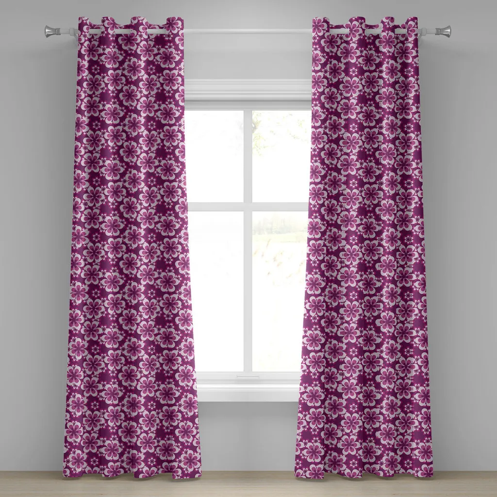 ABAKUHAUS Tenda Viola 280x245cm Occhielli: Eleganza Botanica Fucsia