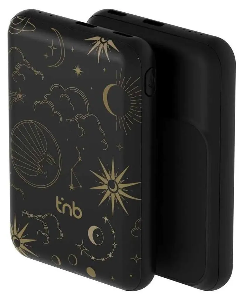 Powerbank 20W Chargement Rapide sans Fil T'nB PBUMAG5AST 5000mAh Noir