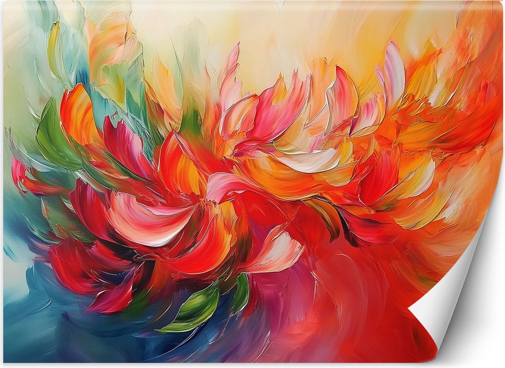 Vlies fototapete Bunt gemalte Abstraktion 200x140 cm Feeby Bunt inkl. Kleber einfache Montage