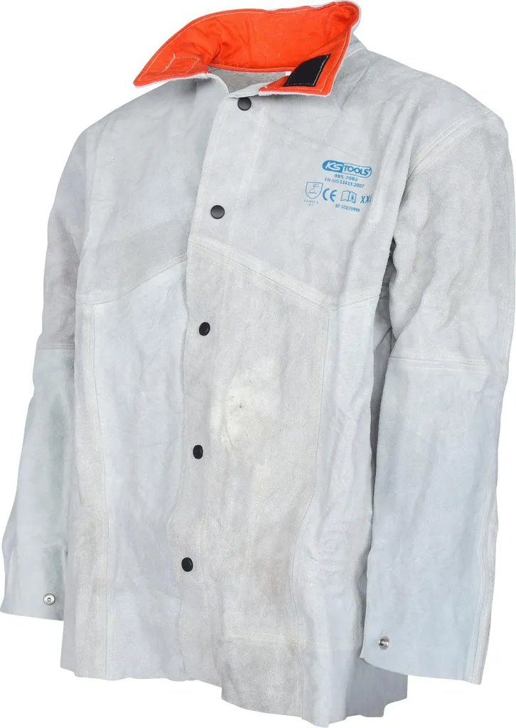 Veste de soudeur XXL KS TOOLS pour protéger le buste des projections 985.7002
