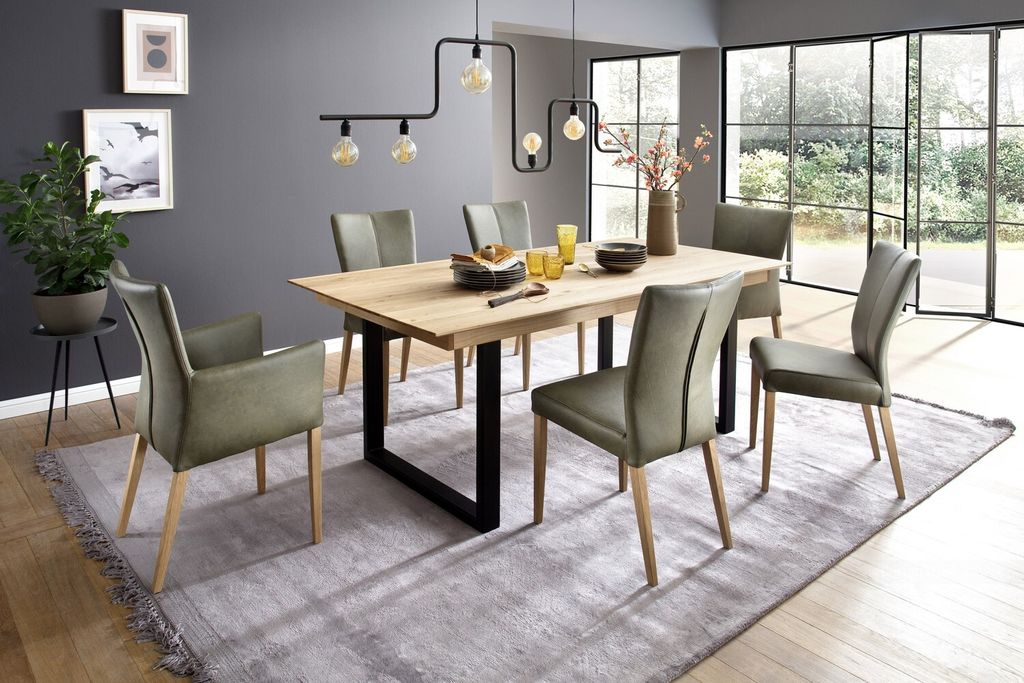 Tisch Victoria Typ B 180x100 cm Wildeiche Esstisch Massivholztisch Holztisch