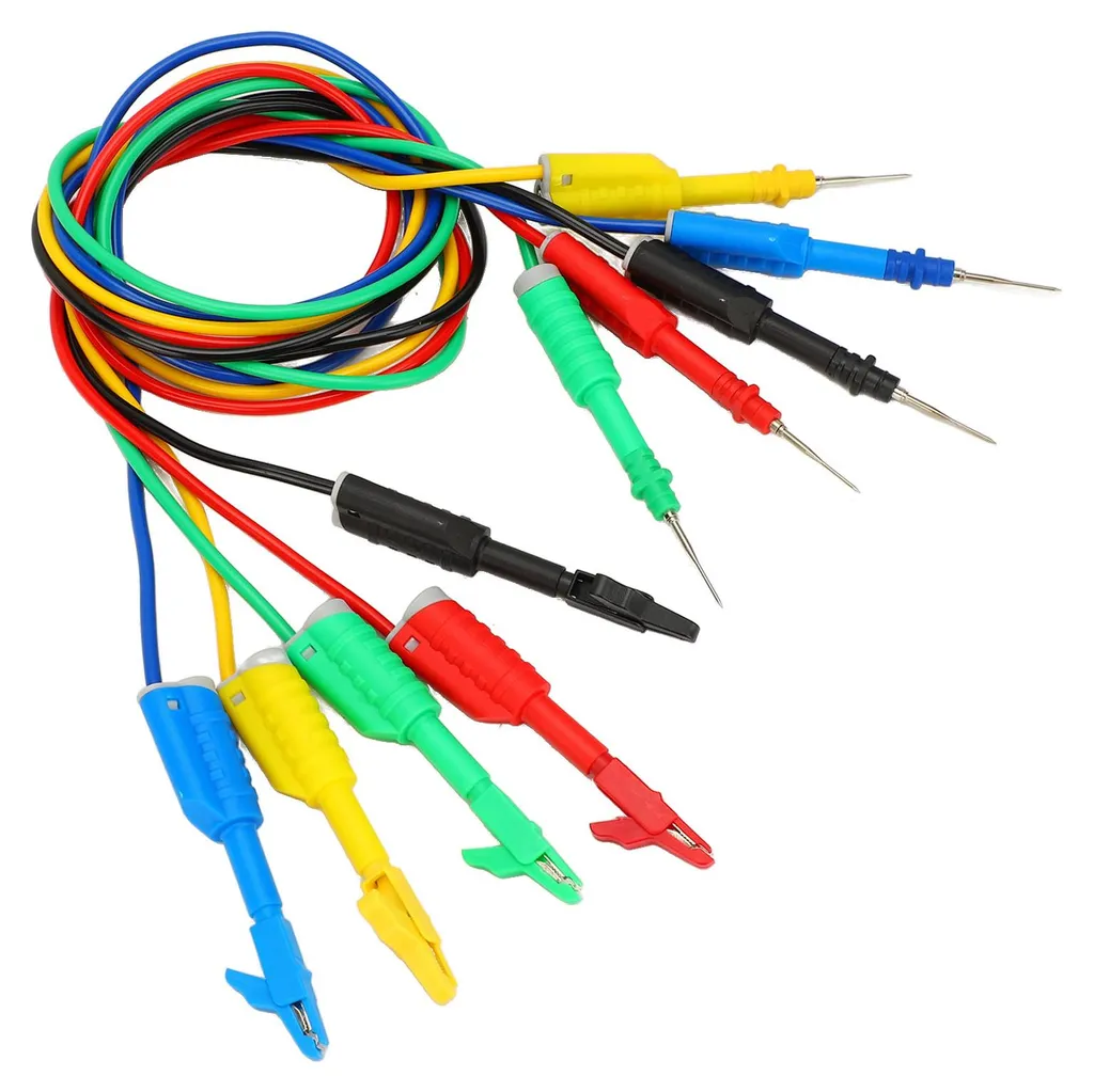 Pointes de test silicone empilables avec pinces et broches à fourche - 9
