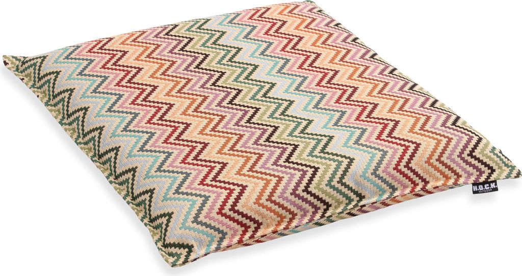 H.O.C.K. Maribel Outdoor Sitzkissen 45x45x6cm col. 1 multi Zick-Zack sun boho