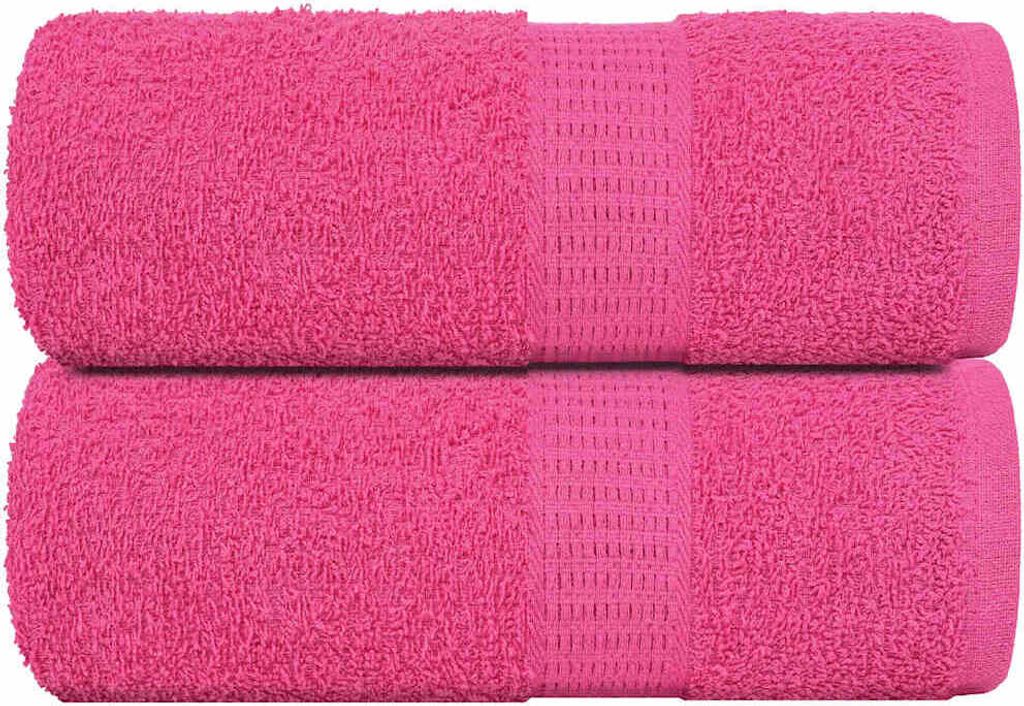Möbel Gästetücher 2 Stk. Rosa 30x50 cm 360 g/m² 100% Baumwolle - Handtücher 137043