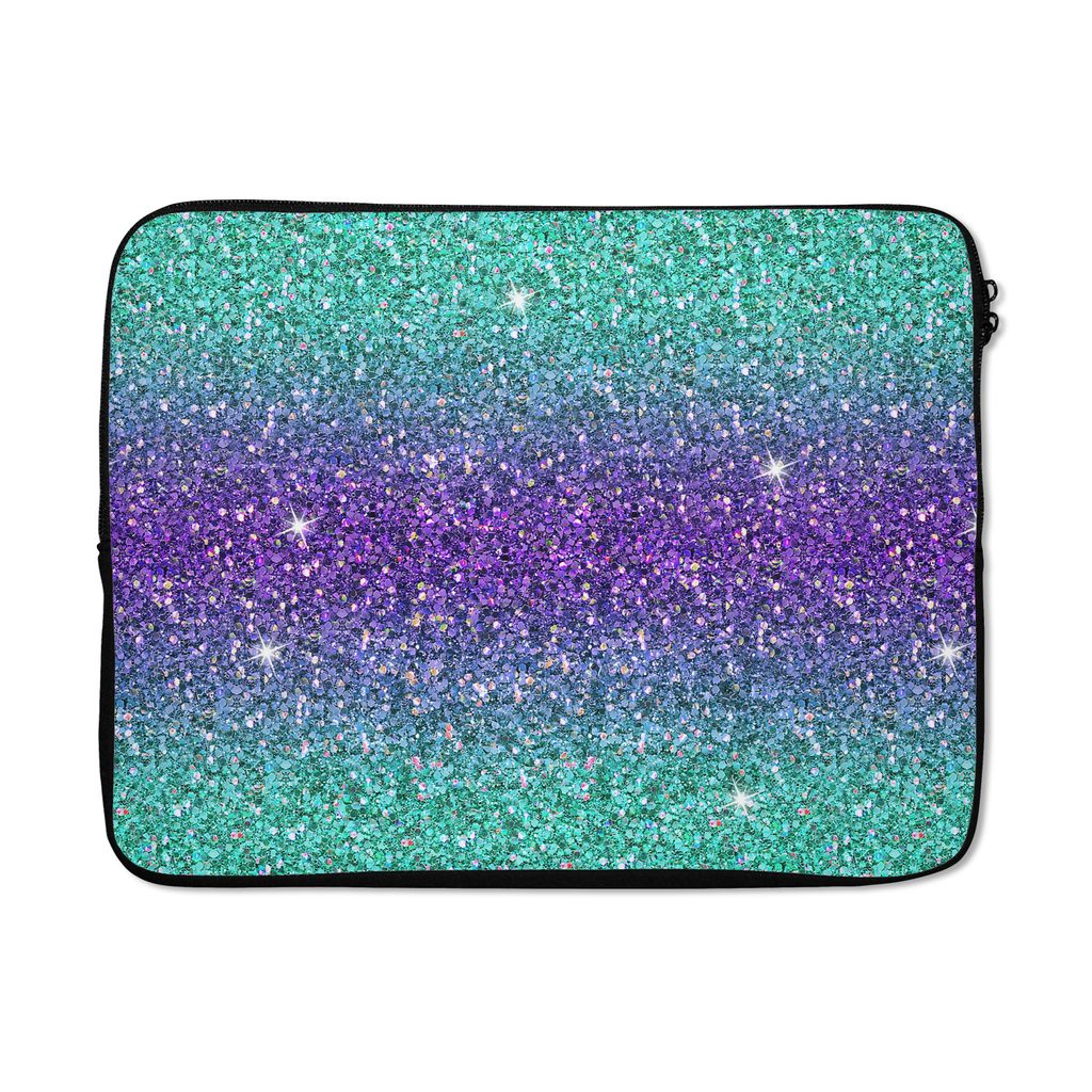 MuchoWow Laptop Hülle 15 Zoll Ombre - Fische - Tierkreiszeichen - Muster Laptoptasche - Laptoptasche - Sleeve - Rundum-Schutz