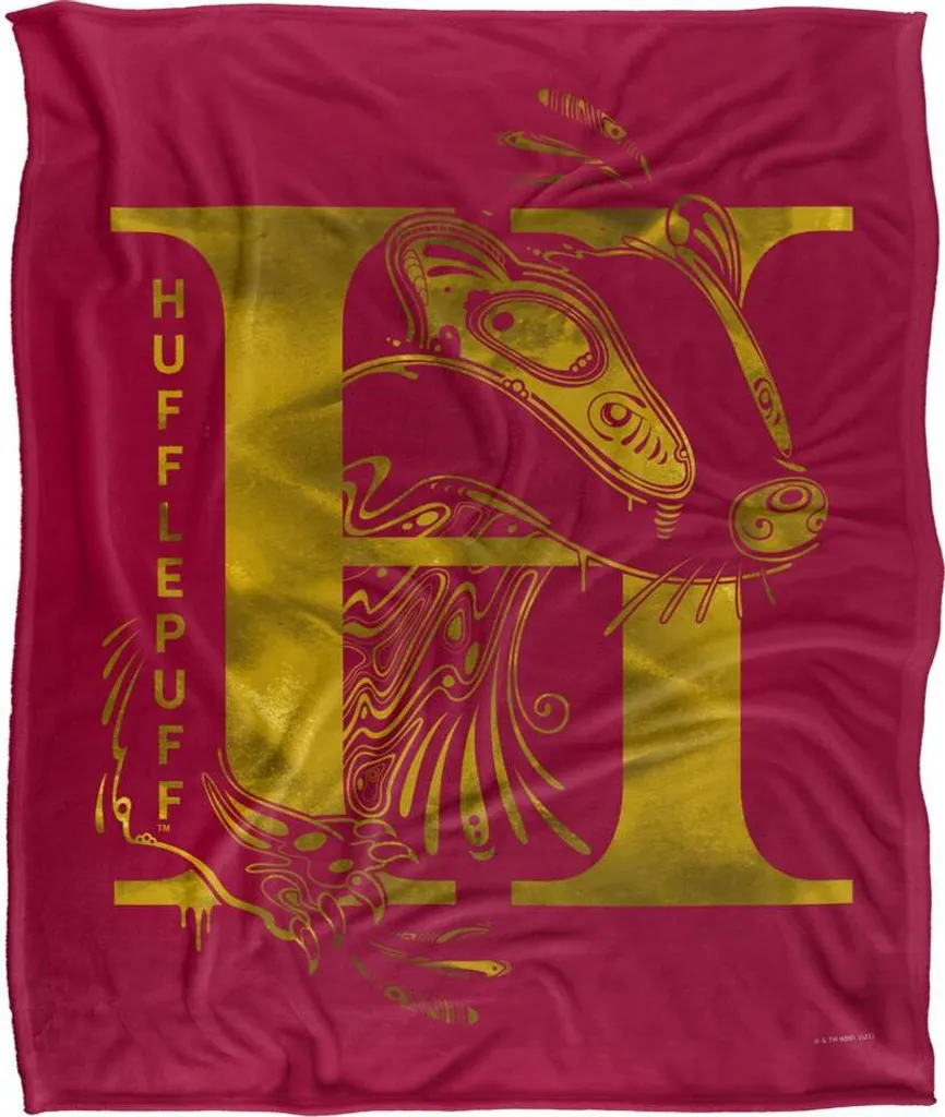 Plaid Harry Potter Poufsouffle Douillet Design Abstrait pour la Maison