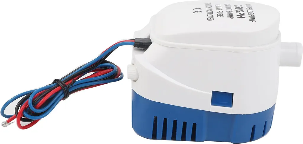 Pompe de cale submersible 12V 1100 GPH pour évacuation d'eau bateau