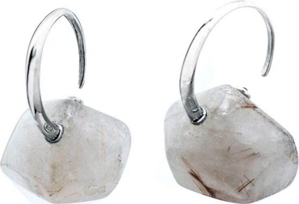 Ladies Earrings Gc Watches Cwe90706 Silver (3 Cm)