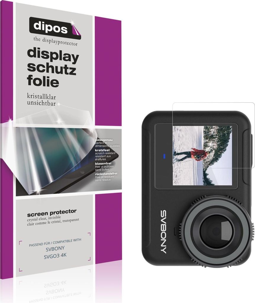4x Schutzfolie für SVBONY SVGO3 4K klar Displayschutzfolie Folie Display Schutz dipos