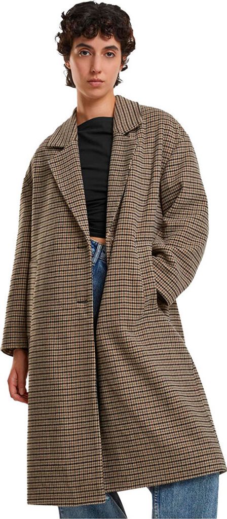 Urban Classics Oversized Plaid Mantel Braun S Frau Braun S