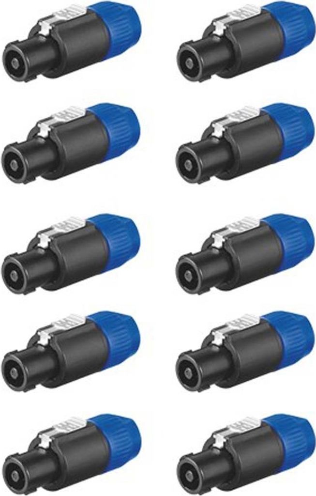10er Set PA-Lautsprecherstecker Speaker 4-polig 50834_10er