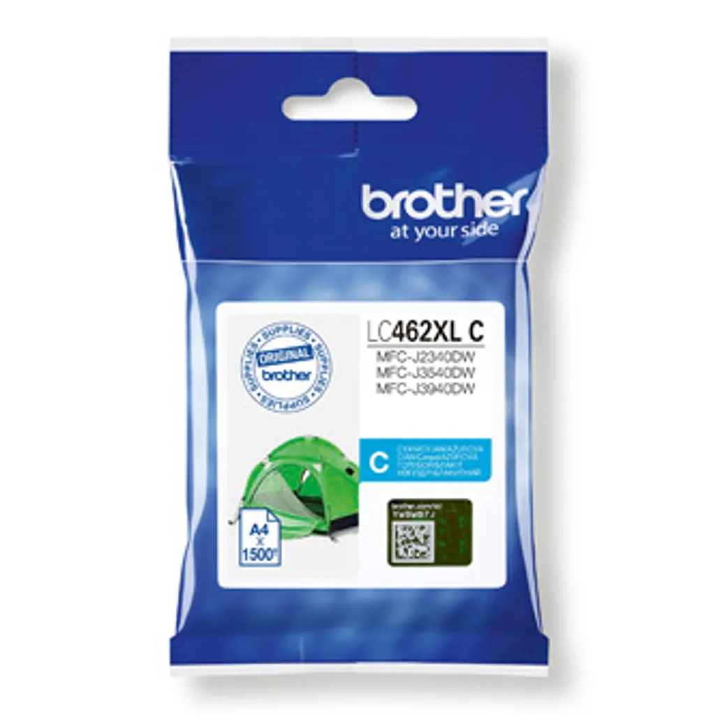 Brother LC-462XLC Cyan Ink Cartridge | High Yield 1500 standard pag
