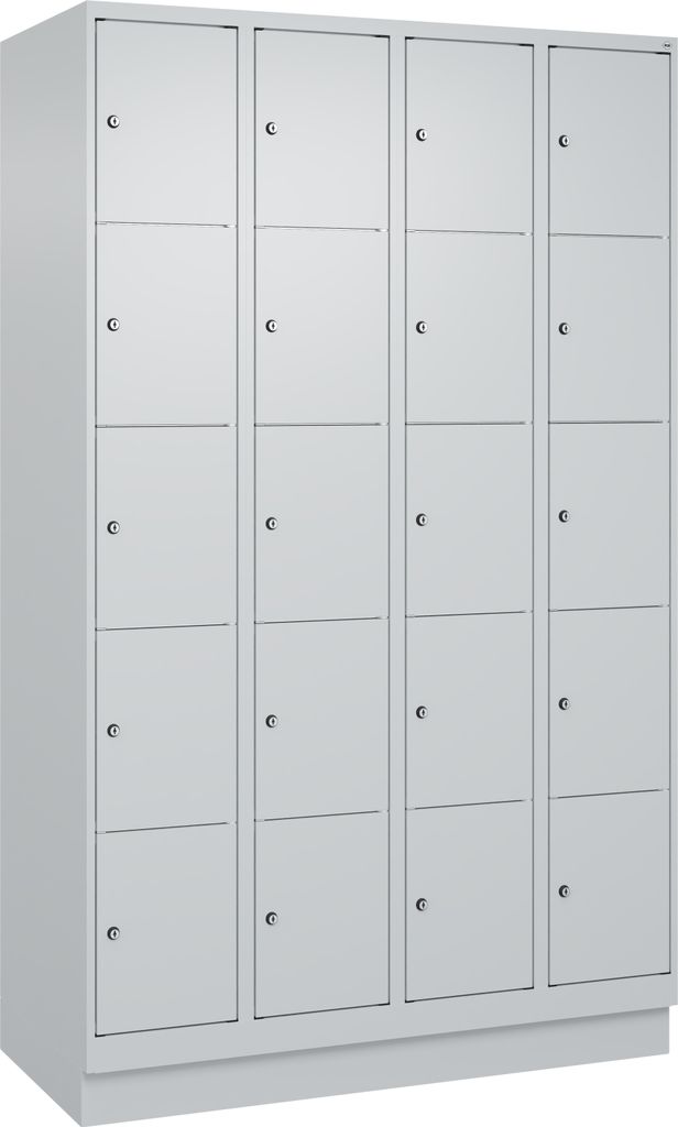 CP Schließfachschrank Classic PLUS lichtgrau 080020-405 S10003, 20 Schließfächer 120,0 x 50,0 x 195,0 cm
